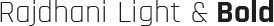 Rajdhani light & bold